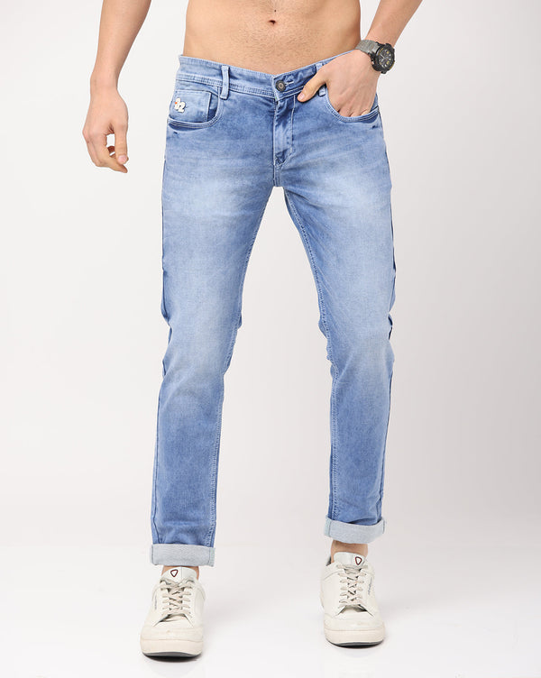 VOLUME ZERO MENS BLUE COLOUR JEANS(VZO-405-B)